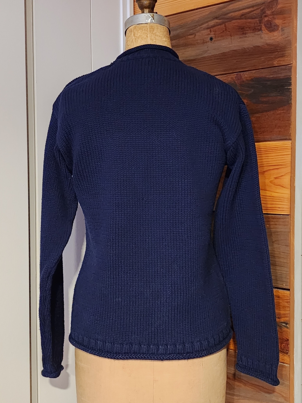 Polo by Ralph Lauren Navy Crewneck Sweater with American Flag Knit - Picture 4 of 5